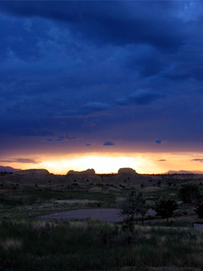 Sunset at Pueblo Lake