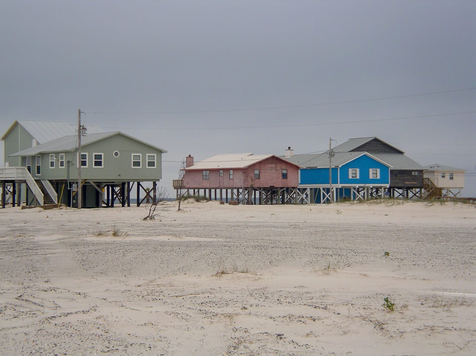 Colorful houses on stilts