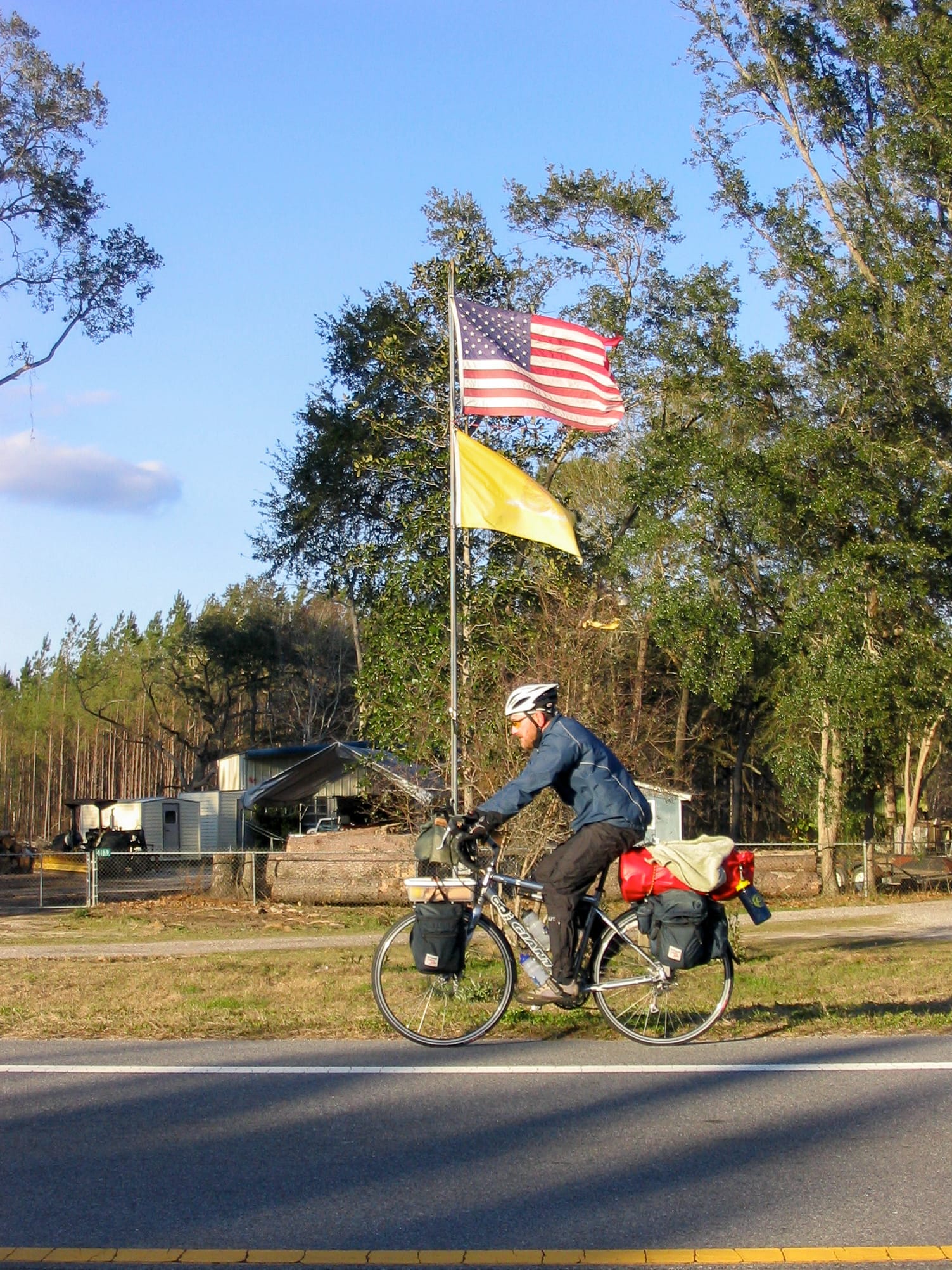 Grueling headwinds were common across the flat terrain of Florida