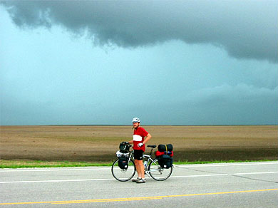 Steve and the quickly approaching storm