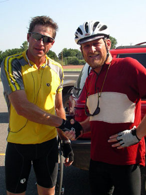 Our riding buddy, Brad