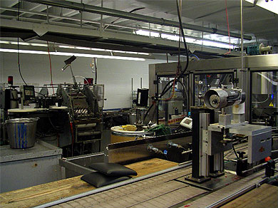 The bottling area of Maker’s Mark Distillery
