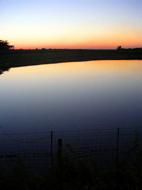 A pond outside of Sainte Gen
