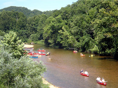 A canoe trip in the Ozarks