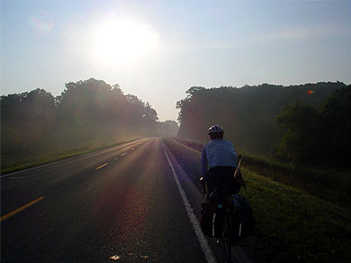 Shannon on the road early