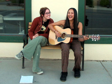 Future American Idol competitors, Andrea and Lina