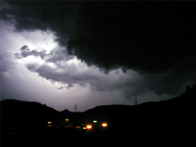 Lightning at Oxbow Dam