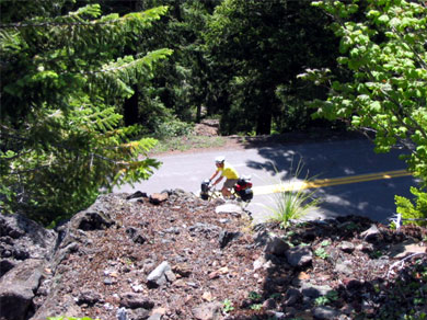 Steve on a switchback