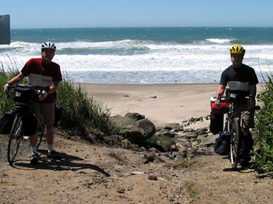 Mickey and Steve at the starting point