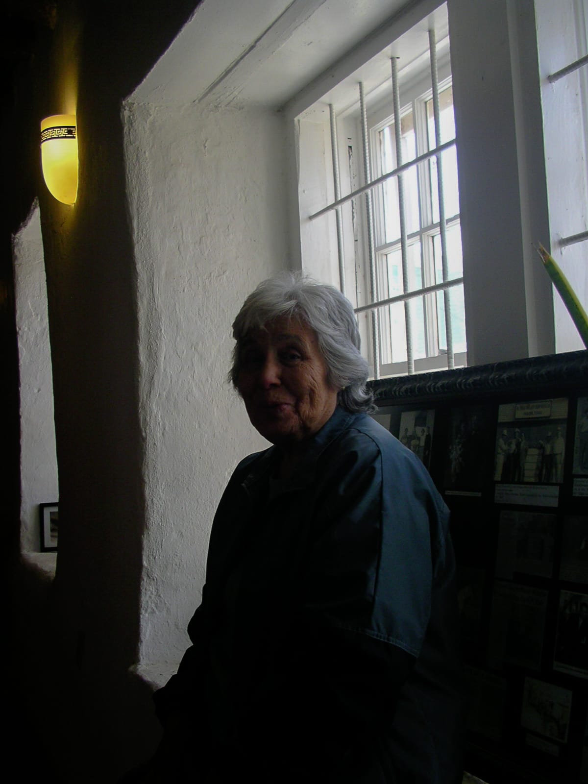 A woman at the San Elizario Mission