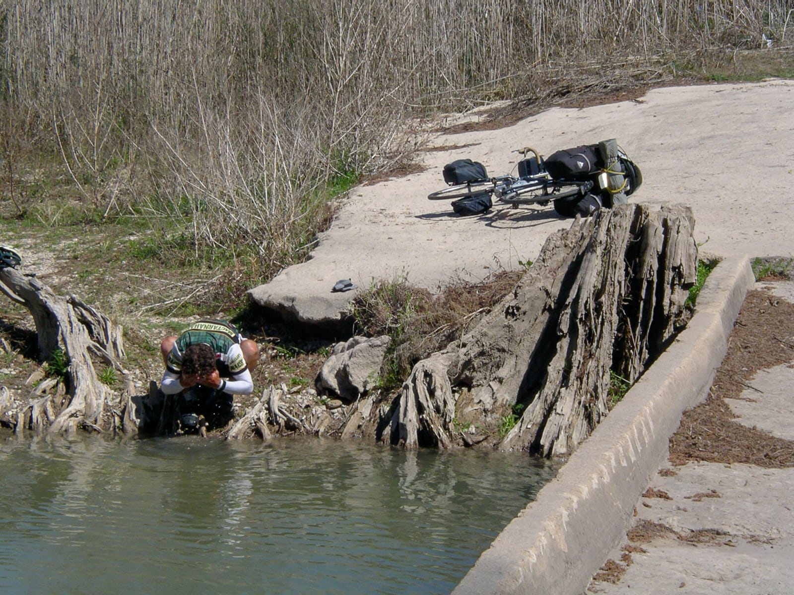 Mickey cooling off in the Guadalupe