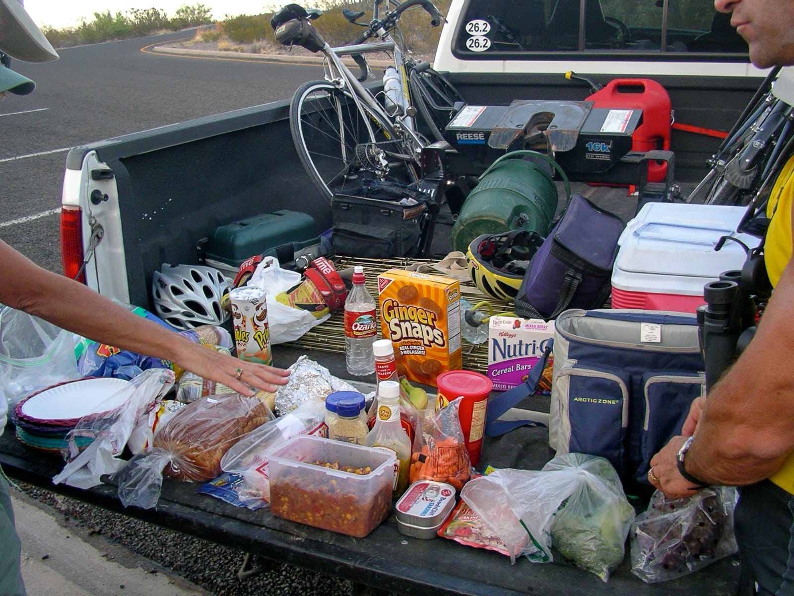 A vast assortment of food for the boys