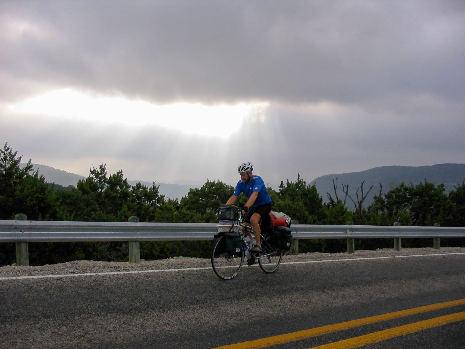 Sunrays through the clouds