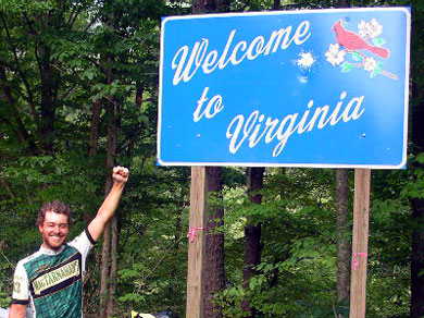 Mickey giving Virginia his signature “fist of triumph”